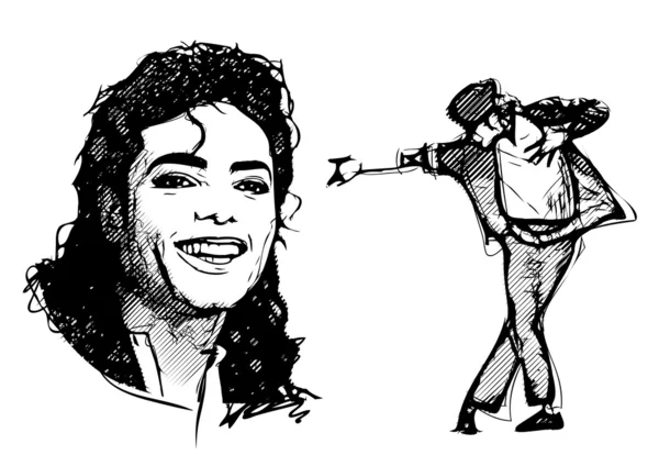 Michael Jackson — Vetor de Stock