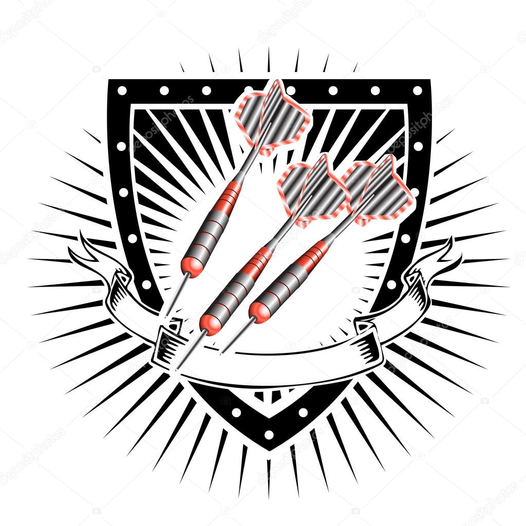 Darts on the shield