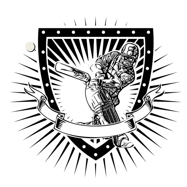 Bouclier de grillon — Image vectorielle