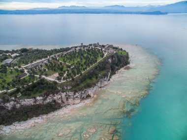 Beautiful peaceful lake Garda, Italy clipart