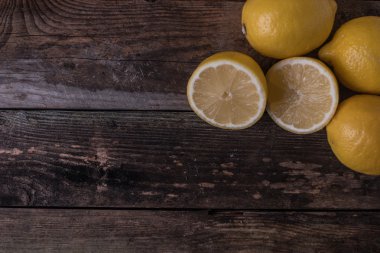 Gıda arka plan. Taze limon