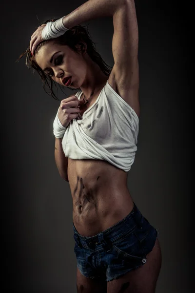 Sexy fitness model — Stock Photo, Image