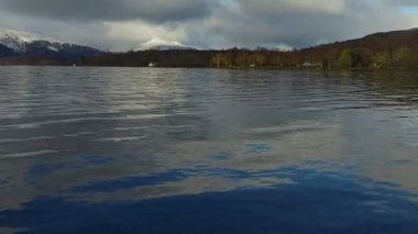 Anteni: Loch Tay kar üzerinde Ben Lawers, İskoçya ile bir açık kışlar gün boyunca İskoçya Highlands