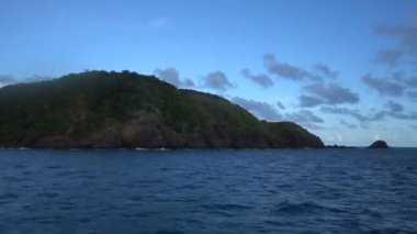 Timelapse tekne gezisi görünümünü Mercan Adası