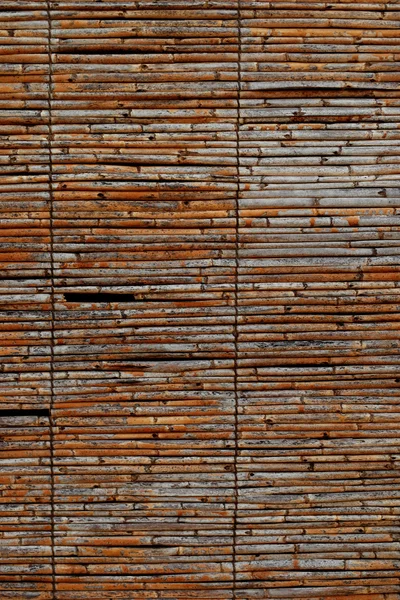 Background texture of a rustic bamboo screen — Stock Photo, Image