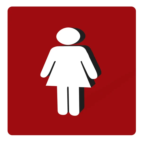 Woman toilet sign 3d — Stock Photo, Image