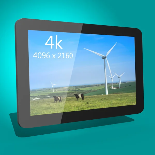 Tablet zařízení 3d — Stock fotografie