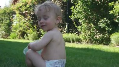 8 months old happy beautiful baby