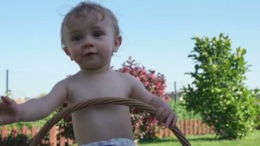 8 months old happy beautiful baby