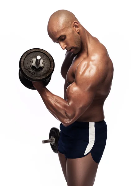Bilden av svettiga bodybuilder. — Stockfoto