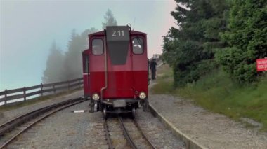 Schafberg çarklı treni St. Wolfgang, Avusturya 'da..