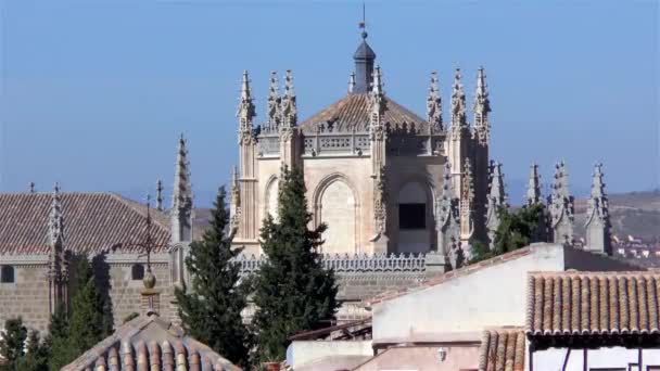 Toledo España Monasterio San Juan Los Reyes — Vídeos de Stock