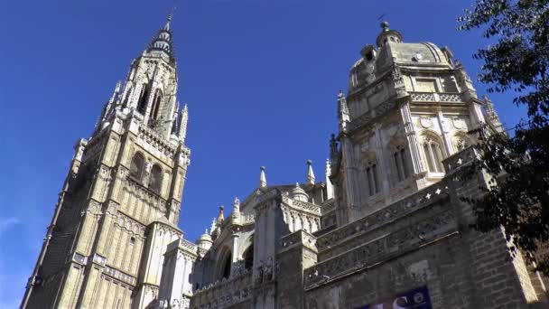 Santa Iglesia Catedral Primada Toledo Kathedraal Van Toledo Kathedraal Van — Stockvideo