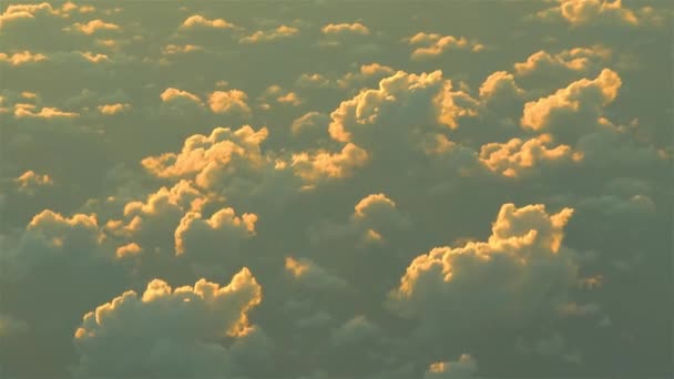 Fliegen Über Den Wolken Luftaufnahmen Fliegen Über Den Wolken Einem — Stockvideo