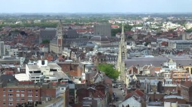 Skyline, yüksek açılı Lille, Nord-Pas-de-Calais, Fransa.