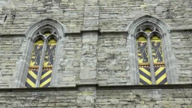 Ortaçağ mimari ayrıntıları: Het Belfort van Gent, Ghent Belfry, Belçika.