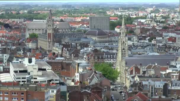 Skyline Vue Panoramique Sur Lille Nord Pas Calais France — Video