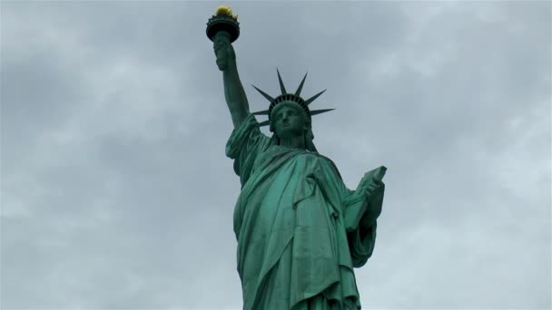 Statua Wolności New York Harbor Stany Zjednoczone Wolność Oświecająca Świat — Wideo stockowe