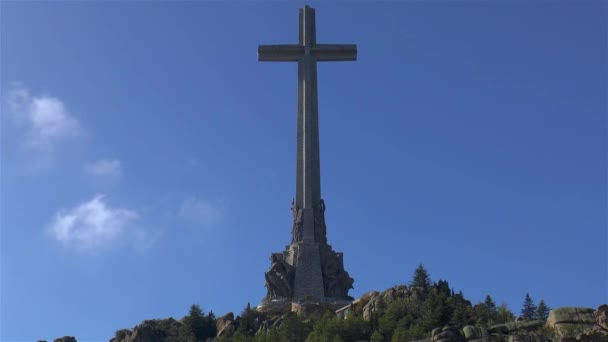 Cruz Mais Alta Mundo Valley Fallen Espanha — Vídeo de Stock
