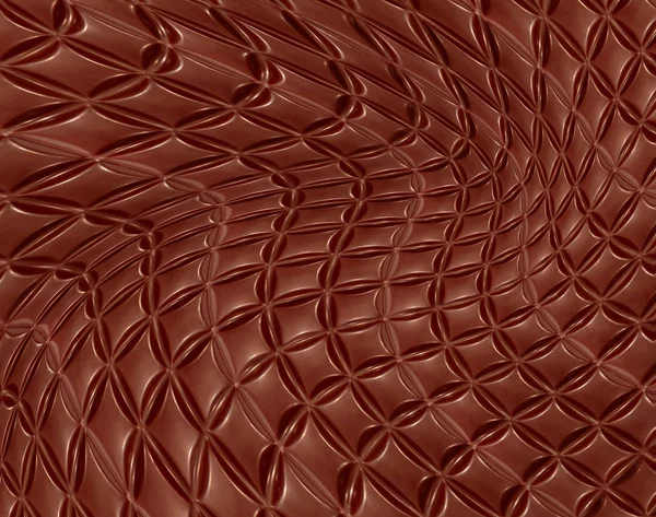 Bent chocolate texture.Abstract background. — Stock Photo, Image