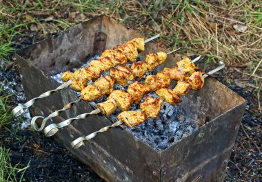 İştah açıcı Barbekü Kebab.