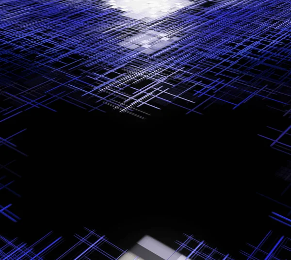 Program Code Error Concept Blue Matrix Pattern Black Hole Empty — Stock Photo, Image