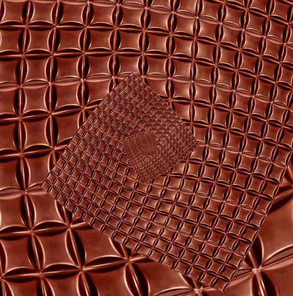 Abstrakt Choklad Mönster Kalejdoskop Bakgrund Digitalt Förändrad Bild — Stockfoto