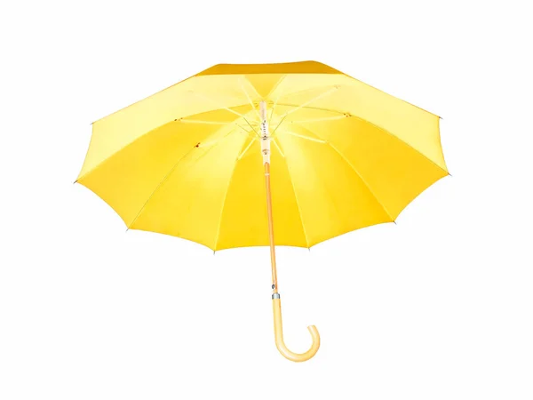 Moderní Oranžový Deštník Izolované Bílém Pozadí — Stock fotografie