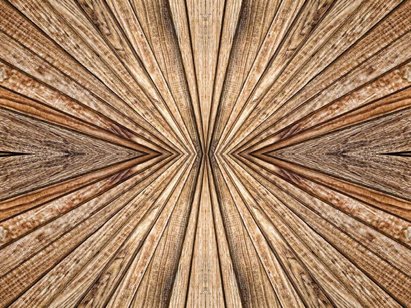 背景に適した抽象的な対称性と遠近感木製のテクスチャパターン — ストック写真