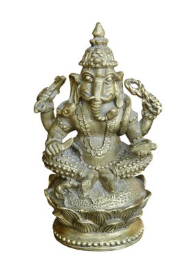 Hindu tanrısı ganesha statue.isolated.