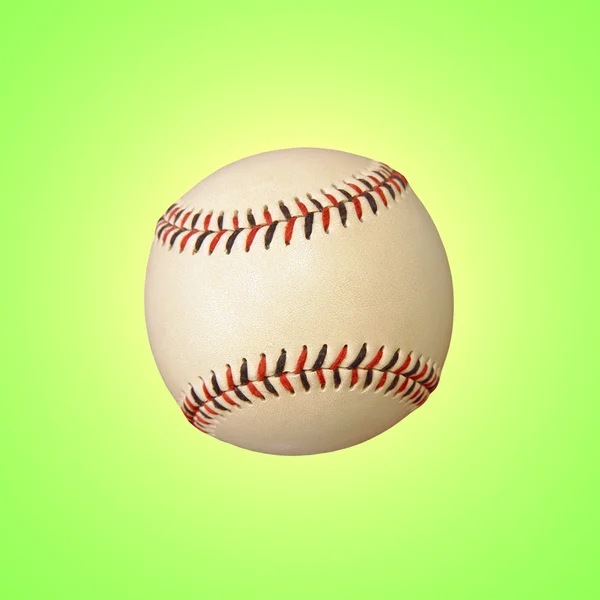 Baseball sur fond vert . — Photo