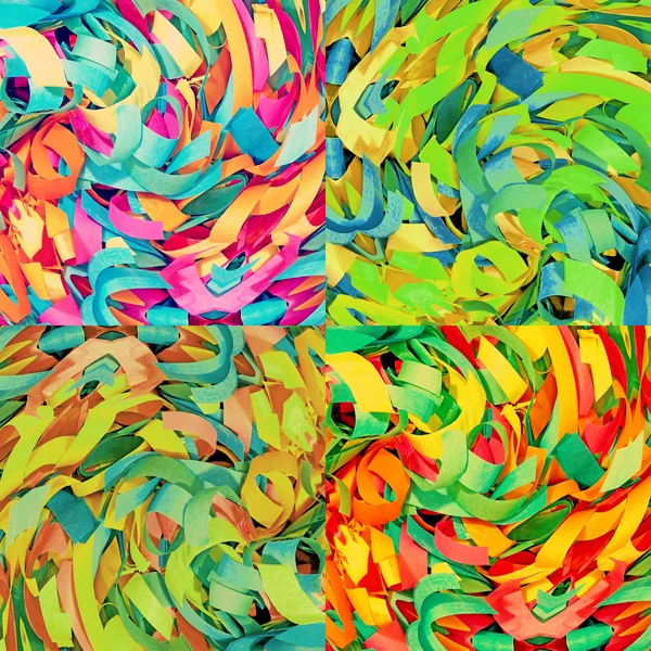 Multicolor patrón de confeti collage.Background . —  Fotos de Stock