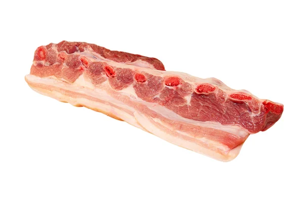 Raw pork ribs.Isolated. — Stock Photo, Image
