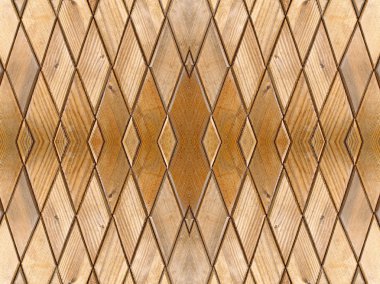 Rhombus şekil kahverengi ahşap desen. Arka plan.