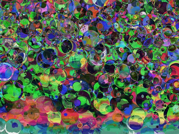 Multicolored holiday abstract bubbles background. — Stock Photo, Image