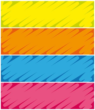 Kalem afiş. Vektör set.