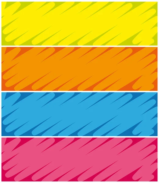 Banderas de lápiz. Conjunto de vectores . — Vector de stock