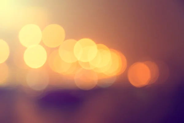 Orange Bokeh. Night City Lights Background. — Stock Photo, Image