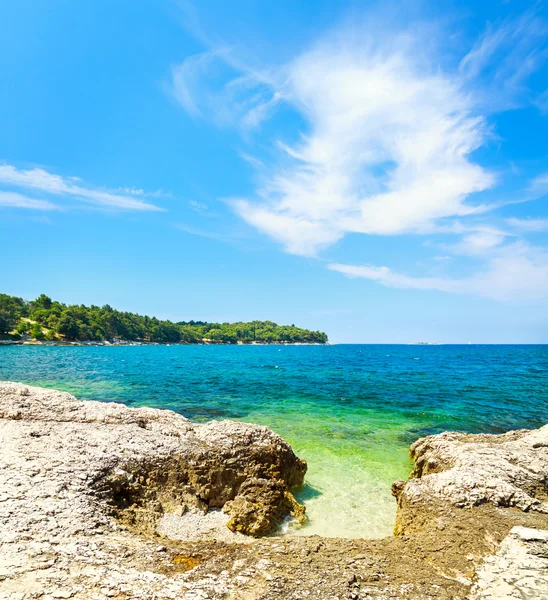 Estate Mare Adriatico Paesaggio in Croazia — Foto Stock