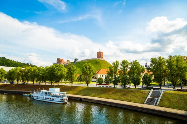 Вільнюс верхній замок з вежі Гедиміна — стокове фото