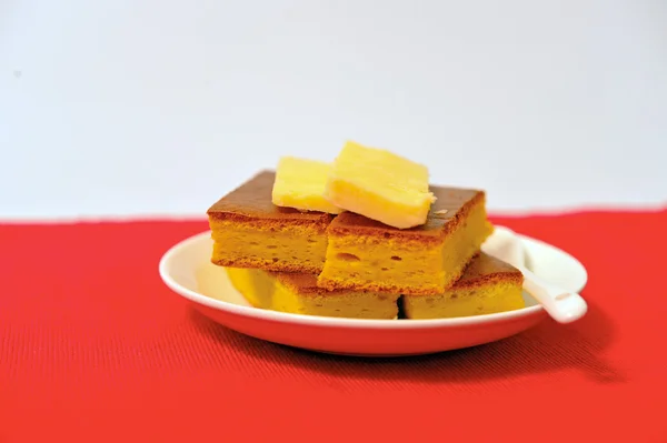 Dýňový koláč na podložku — Stock fotografie