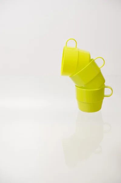 Green cups — Stock Photo, Image