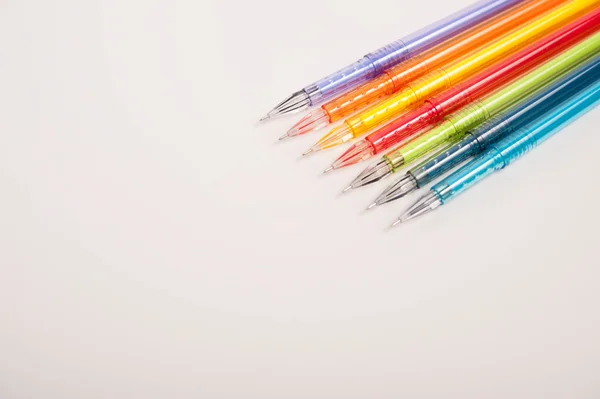 Colorful roller ball pens — Stock Photo, Image