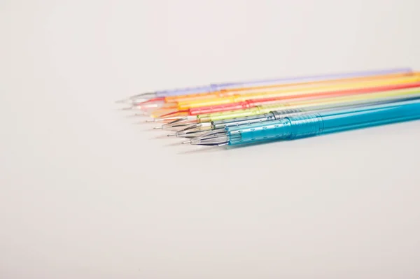 Colorful roller ball pens — Stock Photo, Image