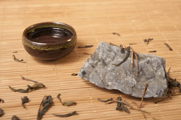 Chá chinês com pedras — Fotografia de Stock