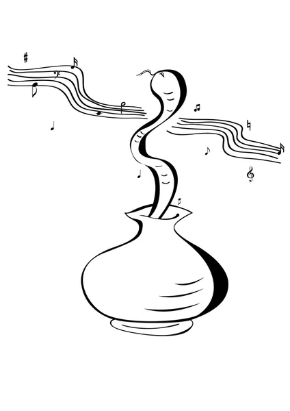 La danse du serpent — Image vectorielle