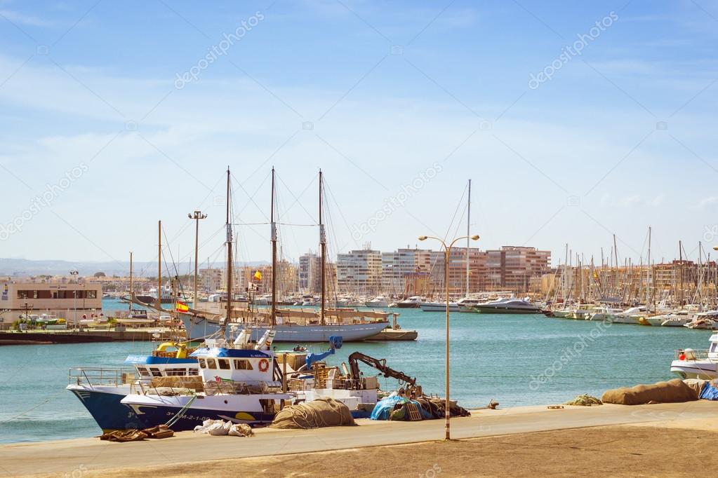 Puerto deportivo Marina Salinas. Yachts and boats in Marina