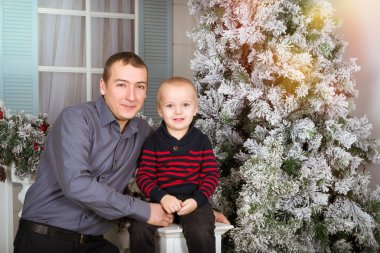 Baba ile oğlu. Aile Fotoğraf oturumu