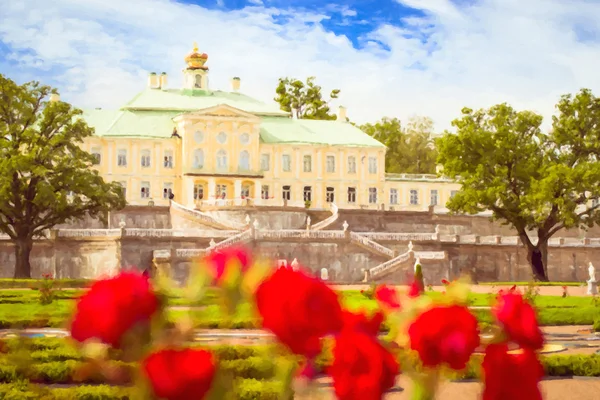 Большой Меньшиковский дворец в Ораниенбауме — стоковое фото