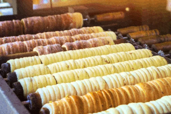 Trdelnik bakery, Prague, Czech Republic — Stock Photo, Image